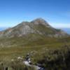 Spooknek- A view of the Botriver Estuary to the left and Gansbaai Point vague behind Hermanus.