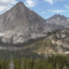 Center Peak, East Vidette, Deerhorn Mountain, West Vidette (from left to right).