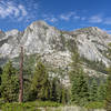 Approach to Junction Meadow with North Guard watching over you.