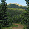 View of Gold Hill from just above Bull of the Woods Pasture area.