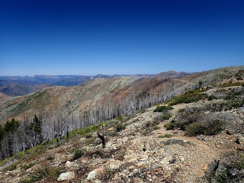 Looking north from the Rim Trail near Canyon Peak