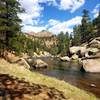 Cheesman Mountain from the river