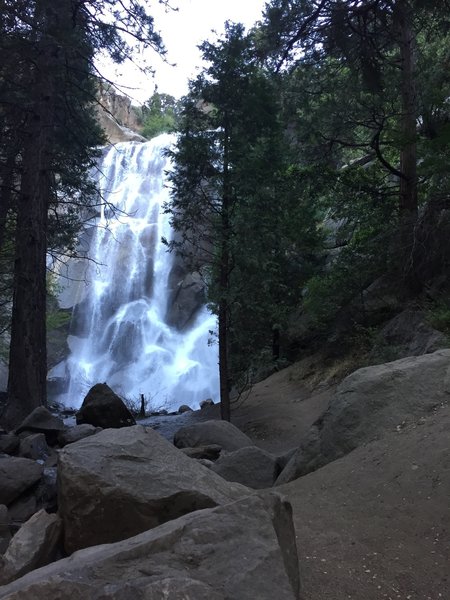 Grizzly Falls Kings Canyon on way to Road's End for Mist Fall hike.