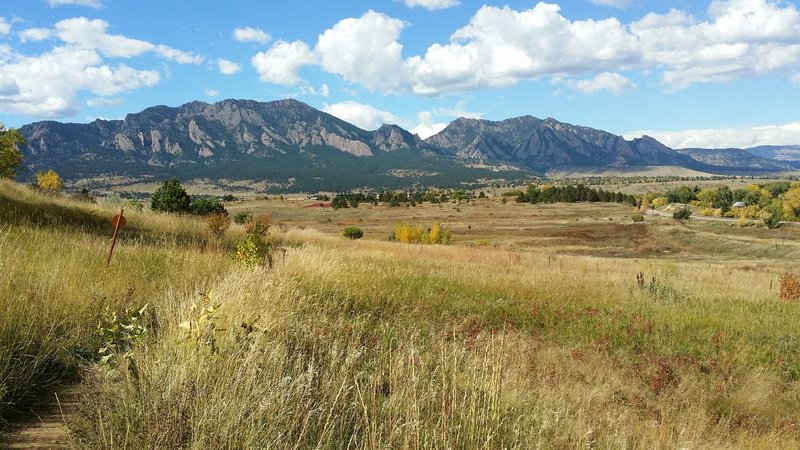 Views of the Flatirons.