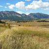 Views of the Flatirons.