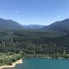 Looking down on rattlesnake lake