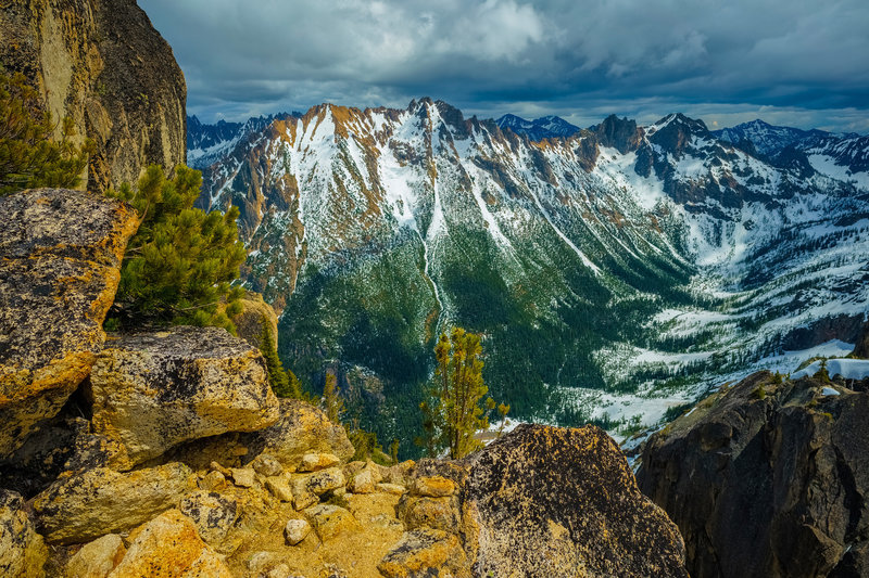 Kangaroo Ridge, taken from climbing the Becky Route on Liberty Bell