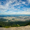 Views of Seoul from above, Insubong on the left