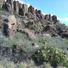 Looking NE on the trail.