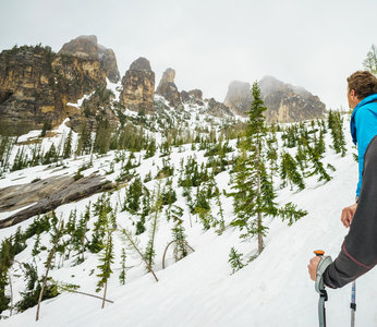 Best way to get up close with the liberty bell formations is from the south side blue lake trail access