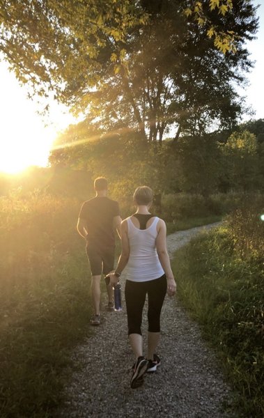 Sunset on the trail