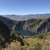 View of lake below.