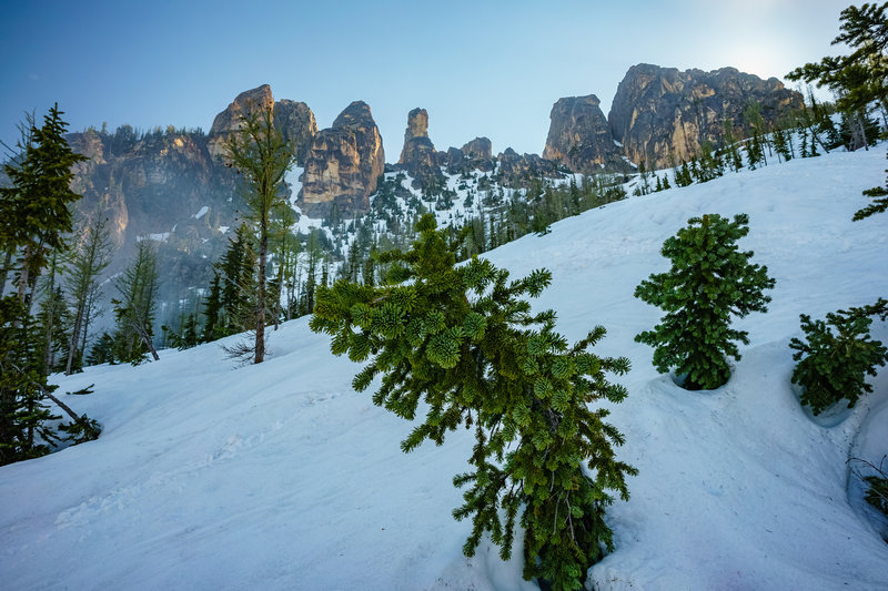 Liberty Bell Group From Blue Lake Trail