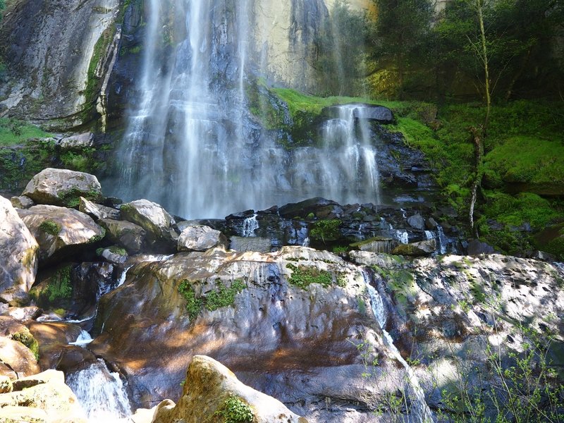 The base of Silver Falls