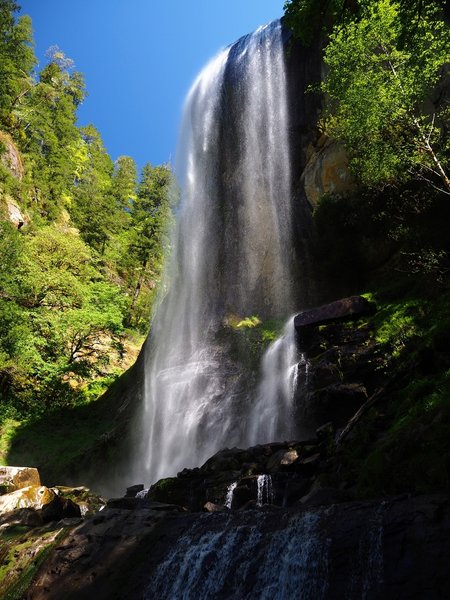 Silver Falls from the east.