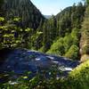 The view west from the top of Golden Falls