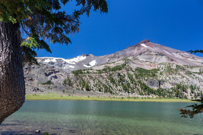 South Sister in front of Green Lakes.