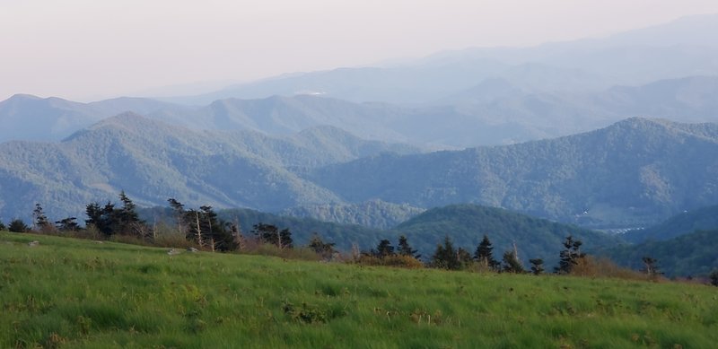 Heading towards Grassy Ridge Bald.