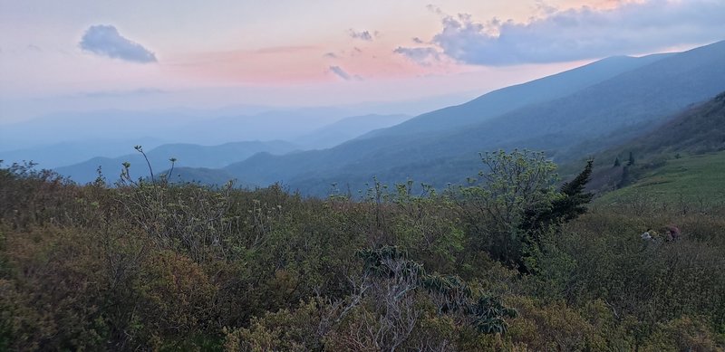 Heading towards Grassy Ridge Bald.