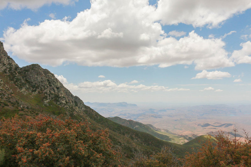 West face of Four Peaks. You can see the Superstition Mountain in the distance.