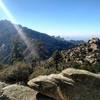 Looking SW towards Cathedral Rock from lower portion of Lemmon Ridge.