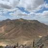 Lookout Viewpoint above Windgate Pass with Thompson, McDowell and Drinkwater Peaks beyond.