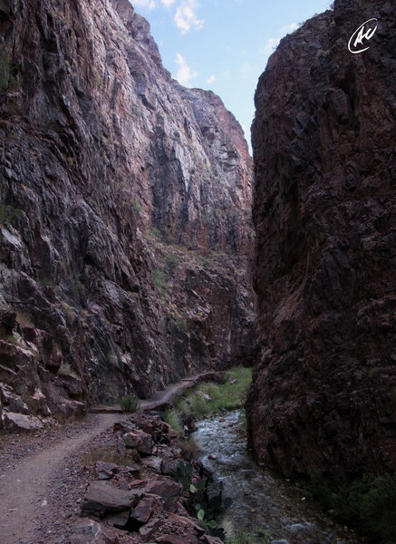 Grand Canyon's "The Box" along the North Kaibab Trail.