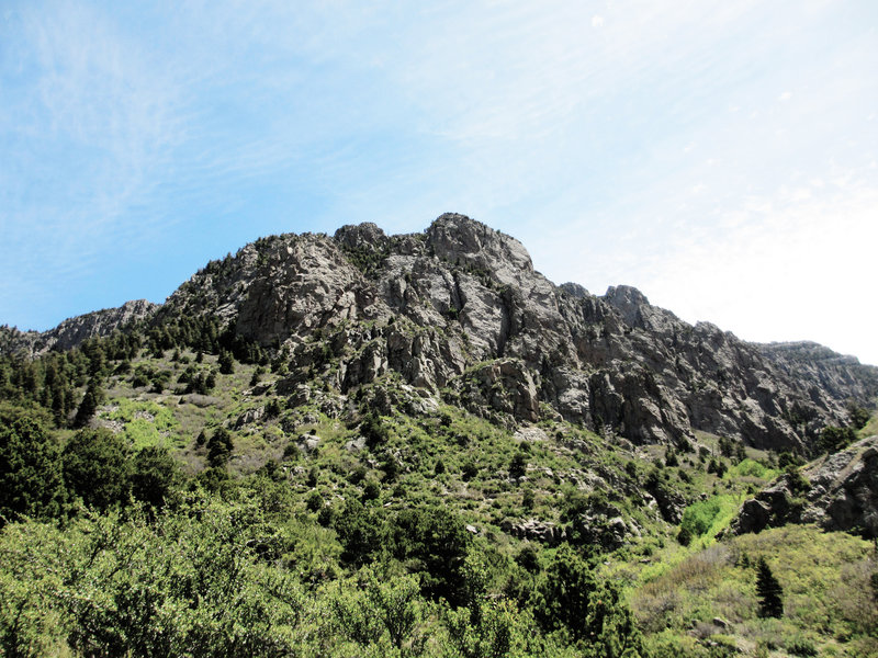 View from one of the many switchbacks.