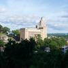 The Hot Springs Rehabilitation Center can be seen from the Oak Trail. It is one of the few views from the trail.