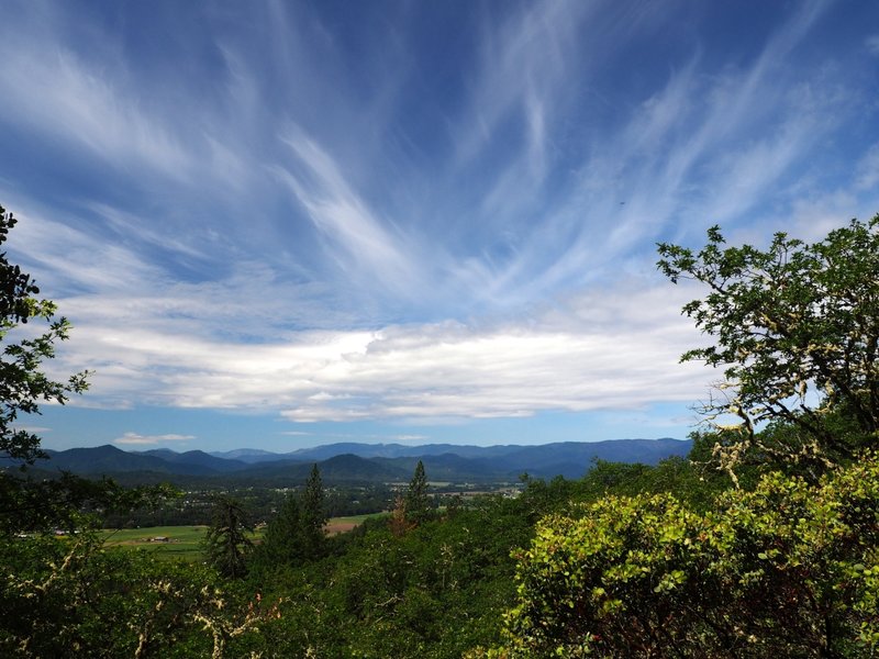 View to the west from the Dollar Mountain Trail.