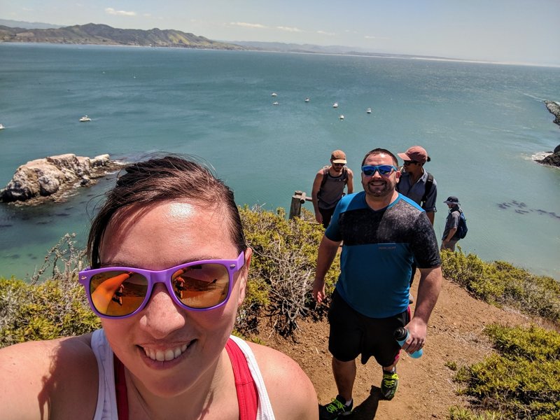 Hiking back out from the lighthouse