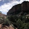 Overlooking Boynton Canyon at the very end of the train.