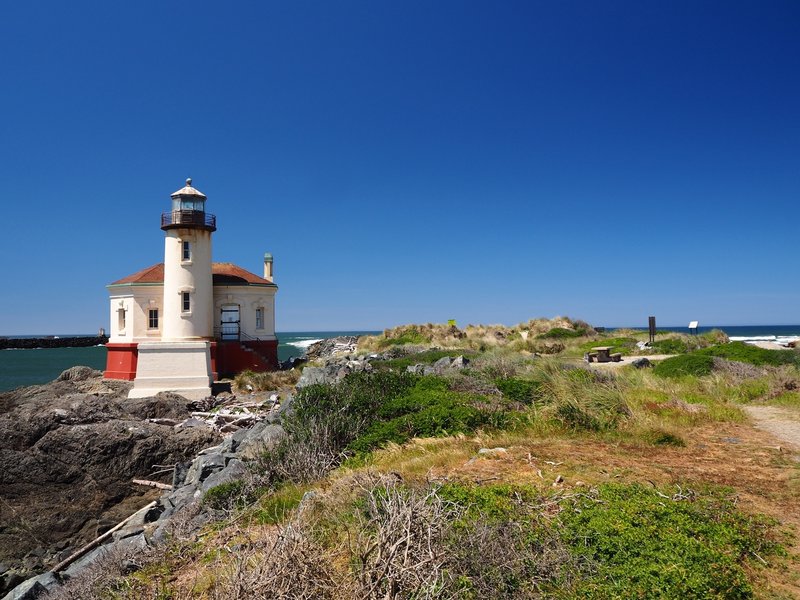 The historic Coquille River Lighthouse.