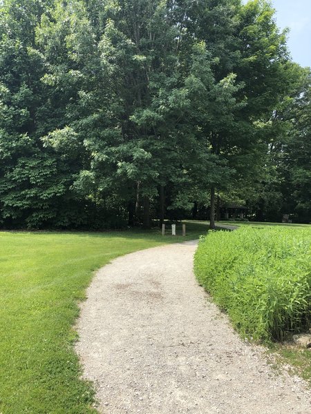 Start of the Big Walnut Crossing Trail.