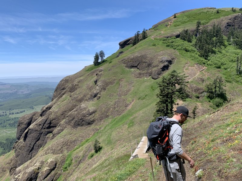 The last bit of the hike is TOUGH!