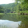 View from river campsite