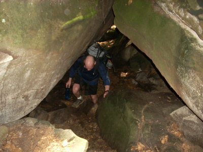 Some rocks to climb through.