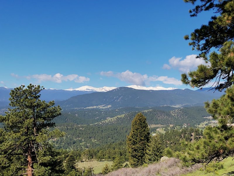 Views of Mt. Evans on Genesee Trail.