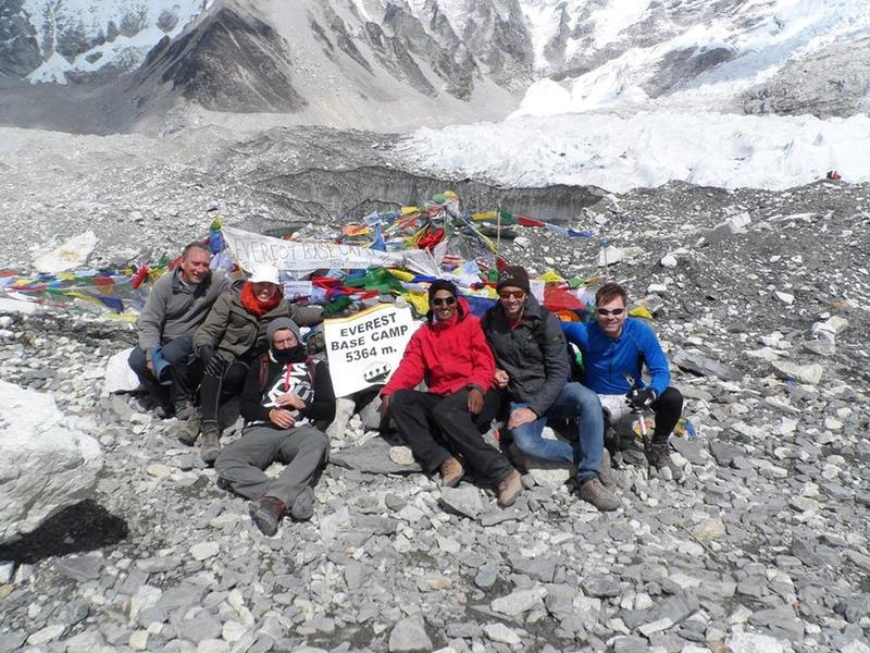 Relaxing time in Everest base camp (5364 meters) during Everest base camp trek with magic Himalaya treks.