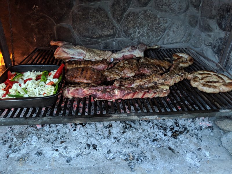 Asado under way