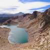 Iceberg Lakes and James Peak from the scramble up to the Divide