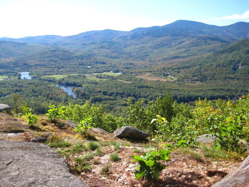 Shelburne and the Androscoggin River from the summit Ledges