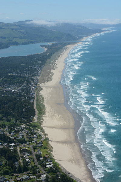 Nehalem Bay and Beach looks good from above.