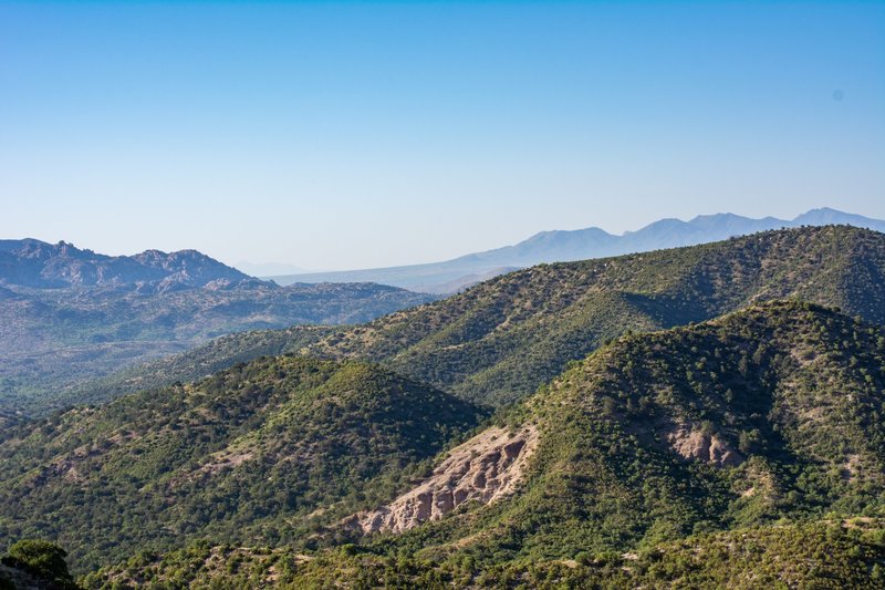 Hills just before national park