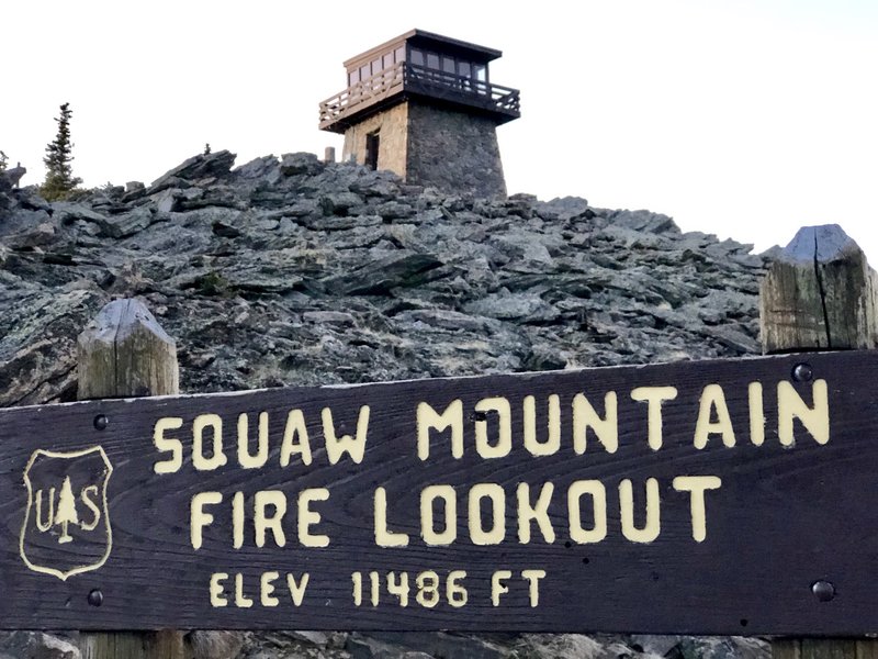 Fire lookout from below