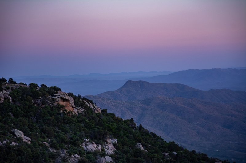 Just up the trail from Grass Shack there is a large rock off trail that's great for viewing the sunset!