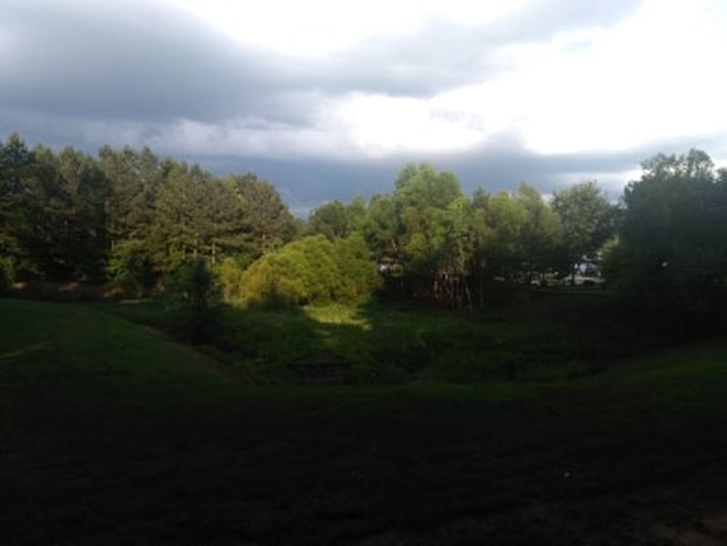 View of retaining pond.