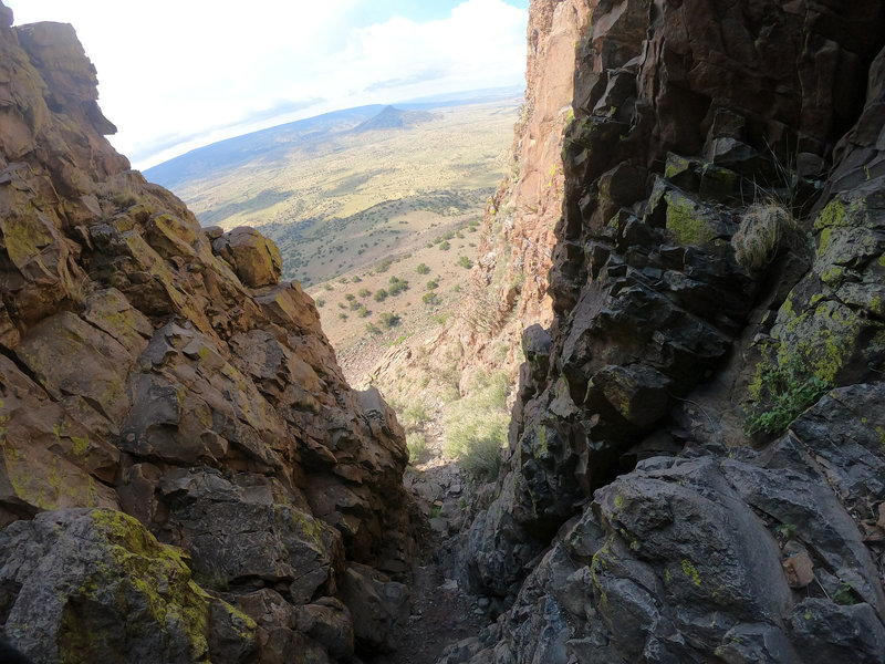 Another shot from above the gully.