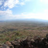 Looking northeast from the rock shelter at the summit.