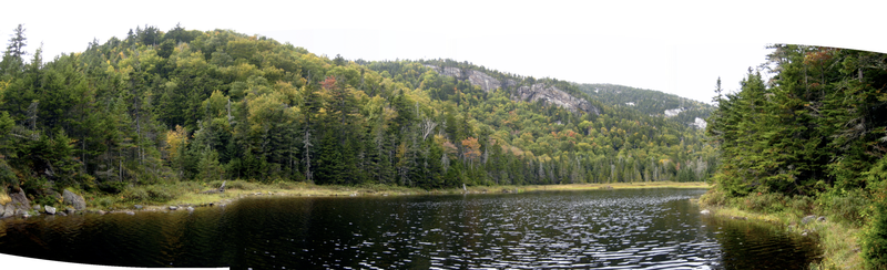 Gentian Pond below the shelter.